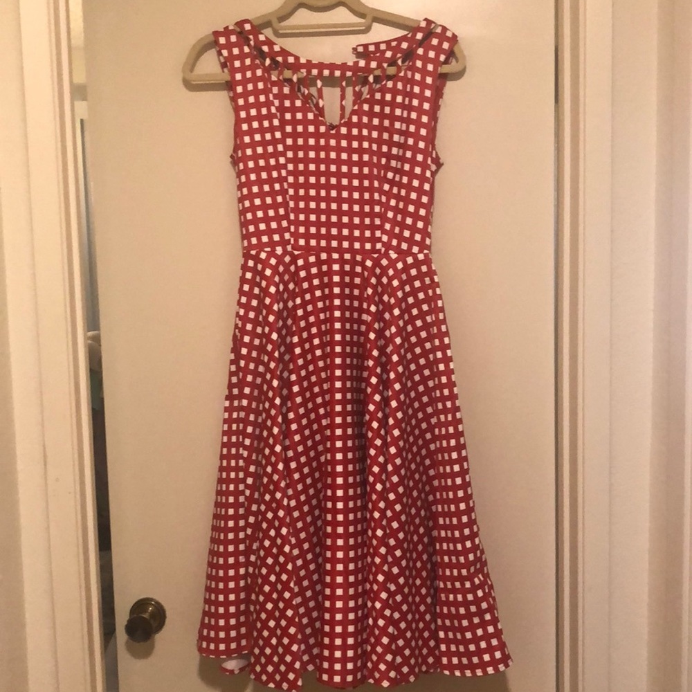 Unique Vintage 50s Swing Dress